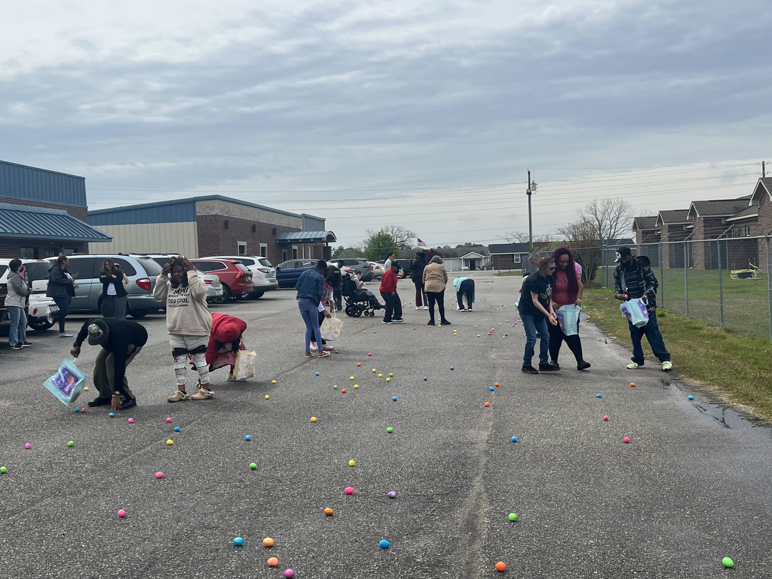 Easter Egg Hunt at Lumberton Day Supports